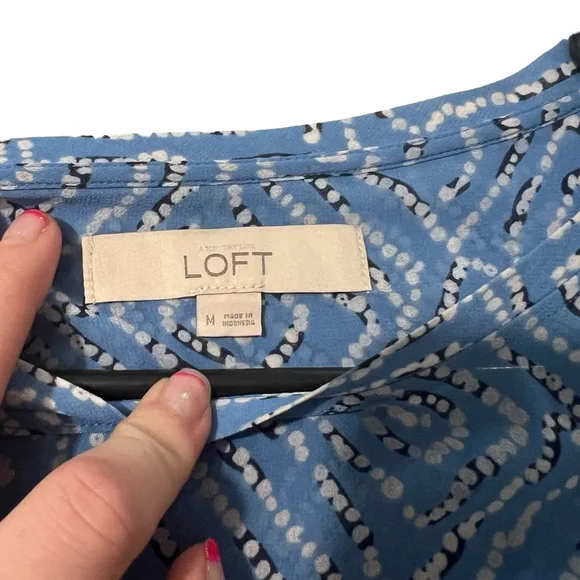 LOFT - Womens Oversized Blouse Sz MD/LG - Picture 3 of 6